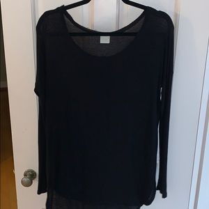 Tresics long sleeve sheer top
